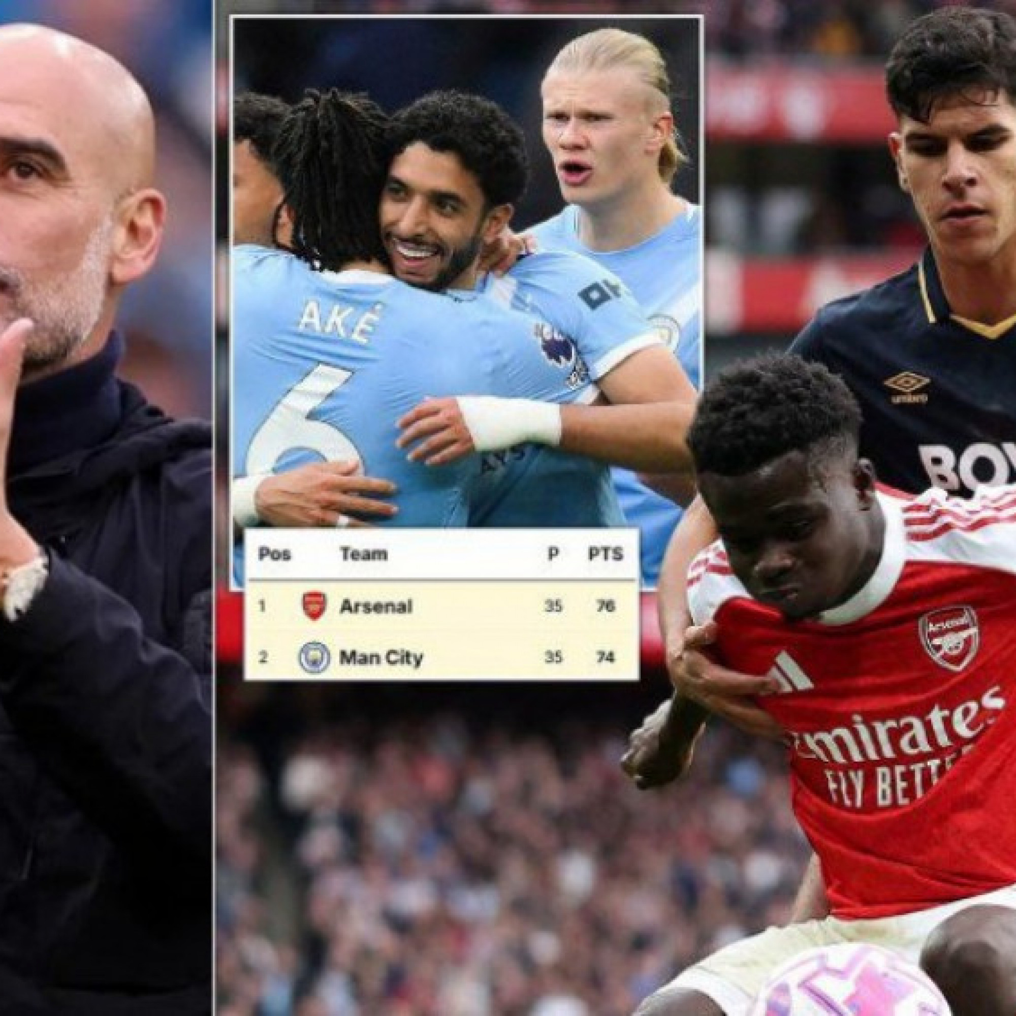  - Guardiola công khai cổ vũ West Ham cản bước Arsenal, mơ về "ngày đẹp nhất mùa giải"