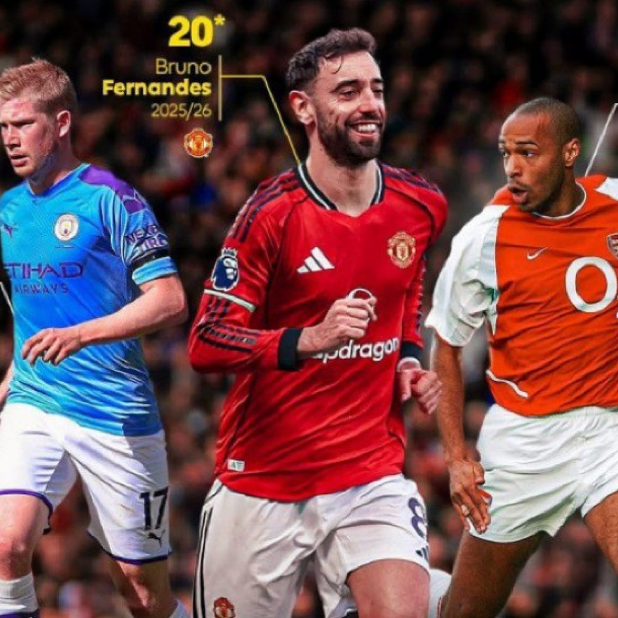  - Fernandes cán mốc 20 kiến tạo, chờ vượt Henry - De Bruyne độc chiếm kỷ lục