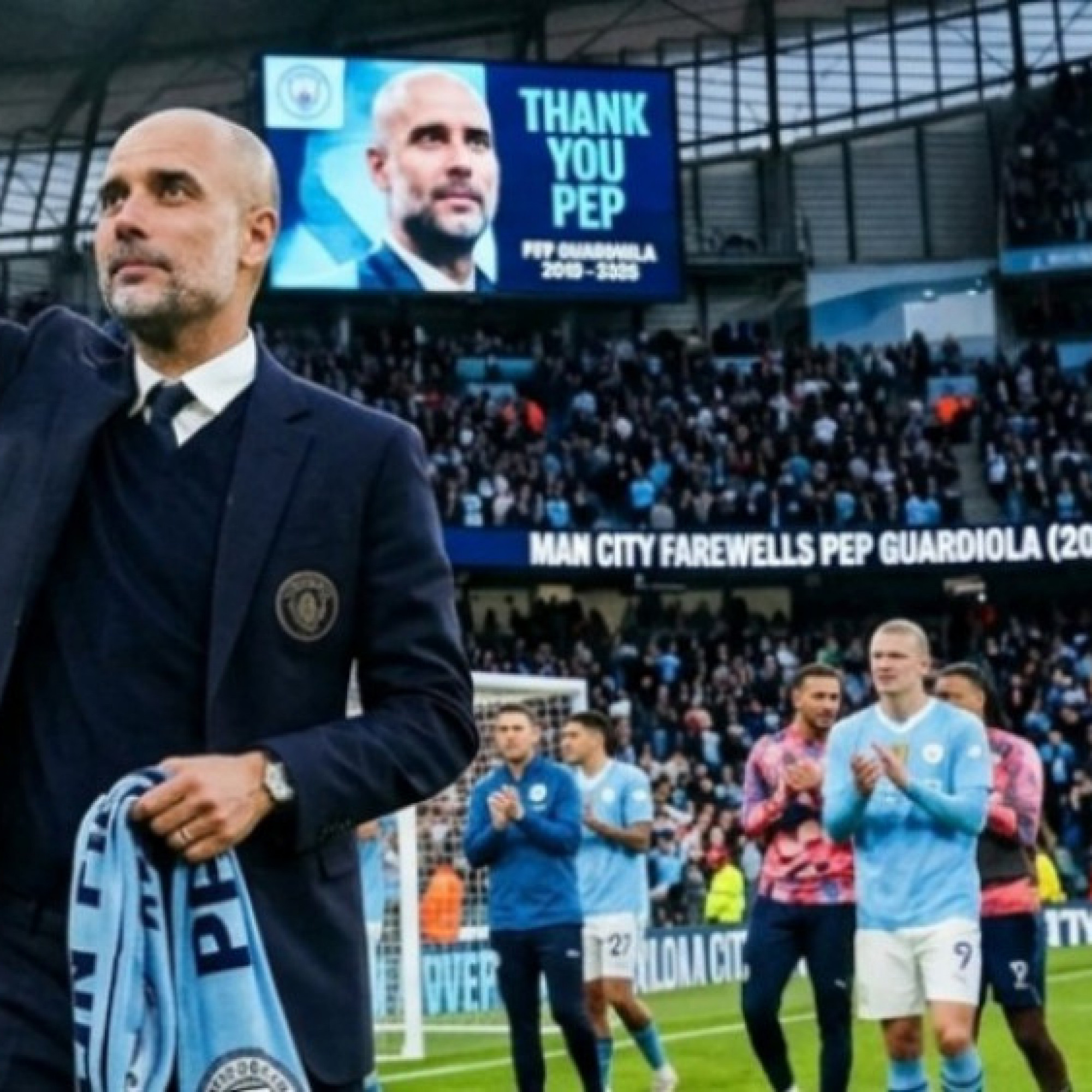  - Guardiola ra đi khiến Man City lo lụn bại, hẹn đấu dàn siêu HLV ở đội tuyển (Clip 1 phút)
