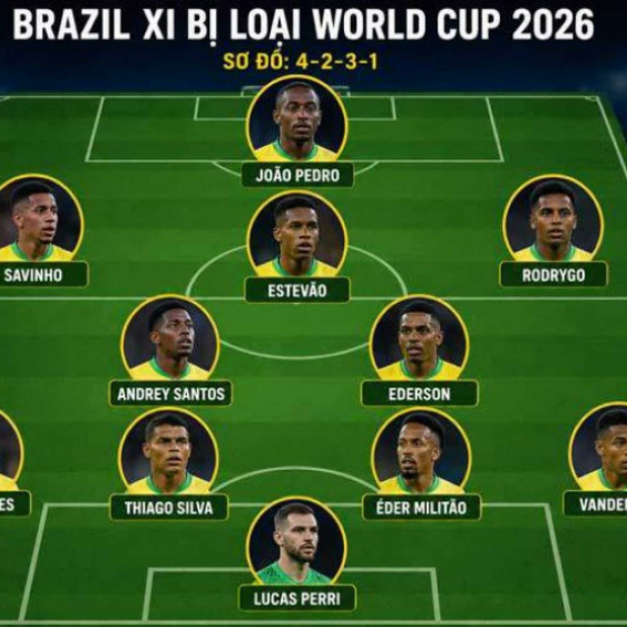  - Dàn sao Brazil bị loại đủ lập đội hình cực mạnh, HLV Ancelotti có hối tiếc?