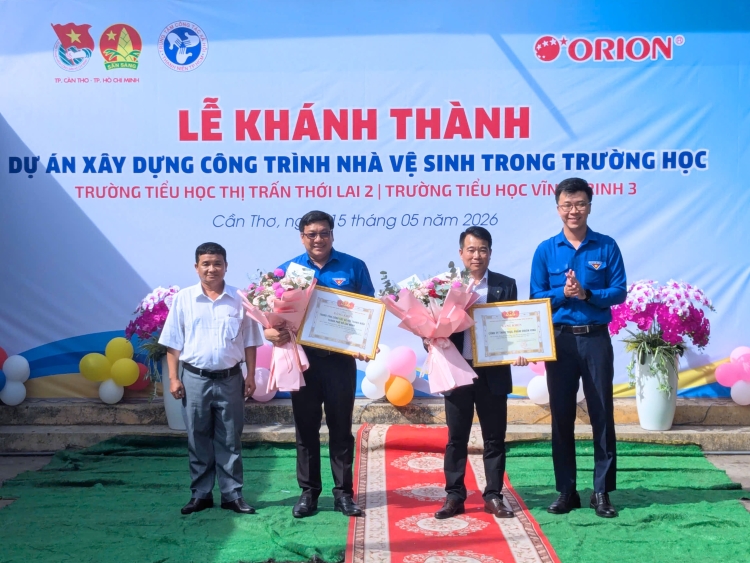 Orion trao tặng 2 công trình Nhà vệ sinh học đường tại TP. Cần Thơ - 2
