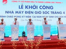  - Cần Thơ khởi công 2 dự án điện gió ven biển hơn 23.640 tỷ đồng