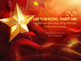 - Không gian Văn hóa Hồ Chí Minh: Lan tỏa rộng, thấm sâu mọi lĩnh vực đời sống, công trình lớn, di sản cho mai sau