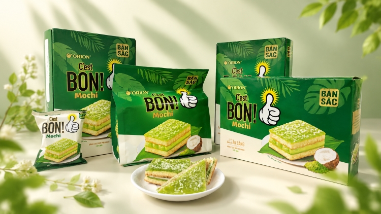 Orion ra mắt dòng bánh C'est Bon Mochi cốm dừa - 2
