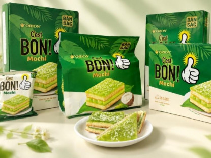 Ăn gì - Orion ra mắt dòng bánh C'est Bon Mochi cốm dừa