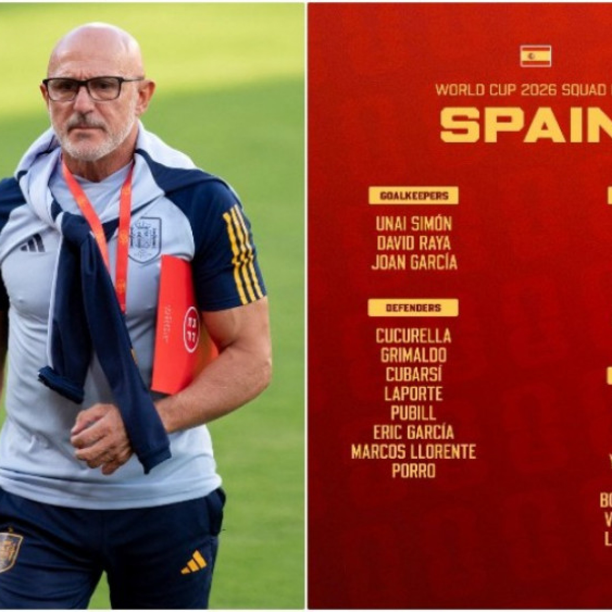  - ĐT Tây Ban Nha công bố danh sách dự World Cup: Sạch bóng sao Real Madrid