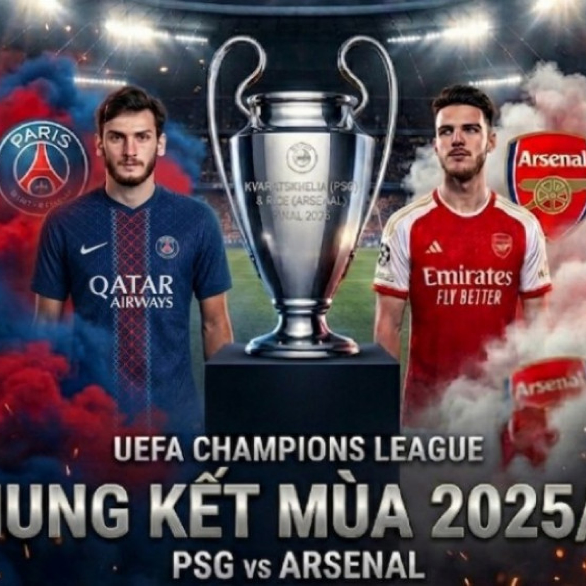  - Thư hùng PSG - Arsenal: Hành trình đỉnh cao tới chung kết Cúp C1, châu Âu ngả mũ