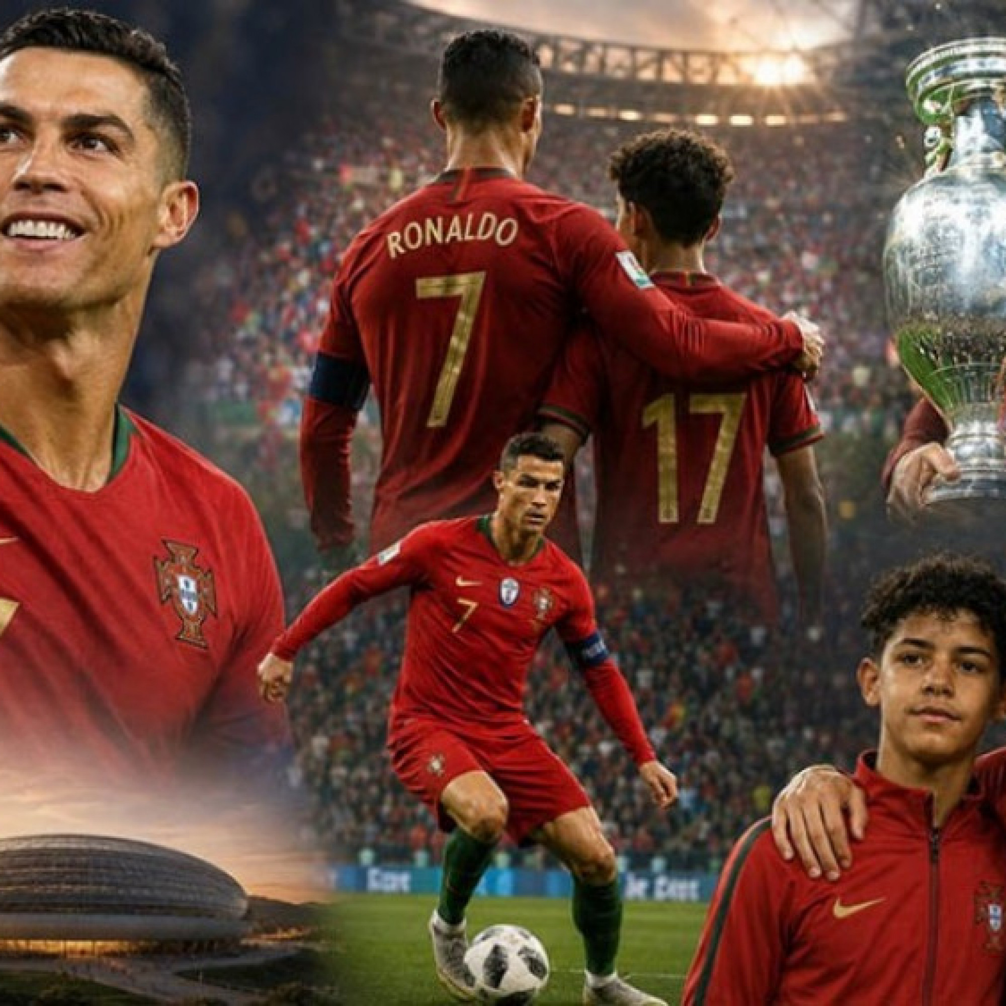  - "Siêu nhân" Ronaldo thi đấu đến 45 tuổi, cùng con trai dự World Cup 2030?
