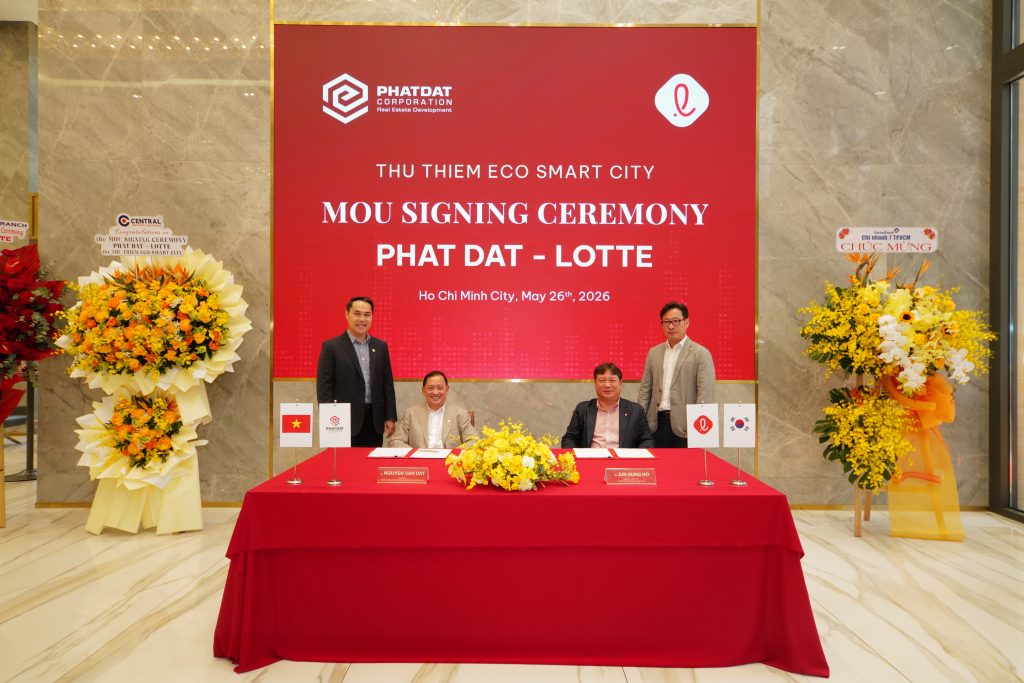 Phát Đạt đã thanh toán 900 tỷ đồng đặt cọc theo MOU hợp tác với Lotte tại dự án Thủ Thiêm Eco Smart City - 1