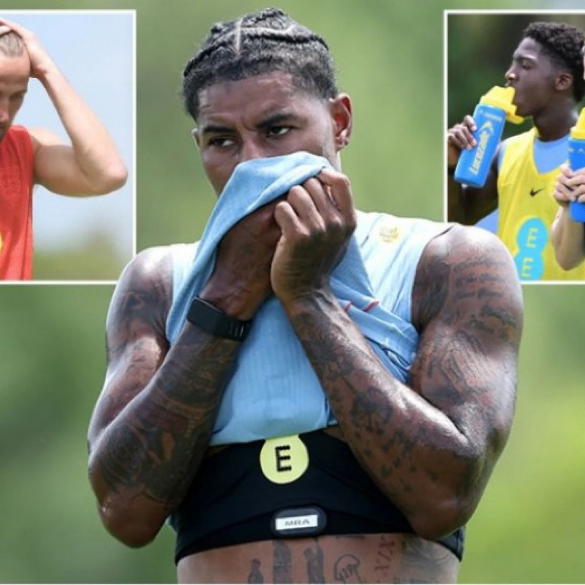  - Dàn sao ĐT Anh "méo mặt" vì nắng nóng, lộ đội hình đá chính ở World Cup