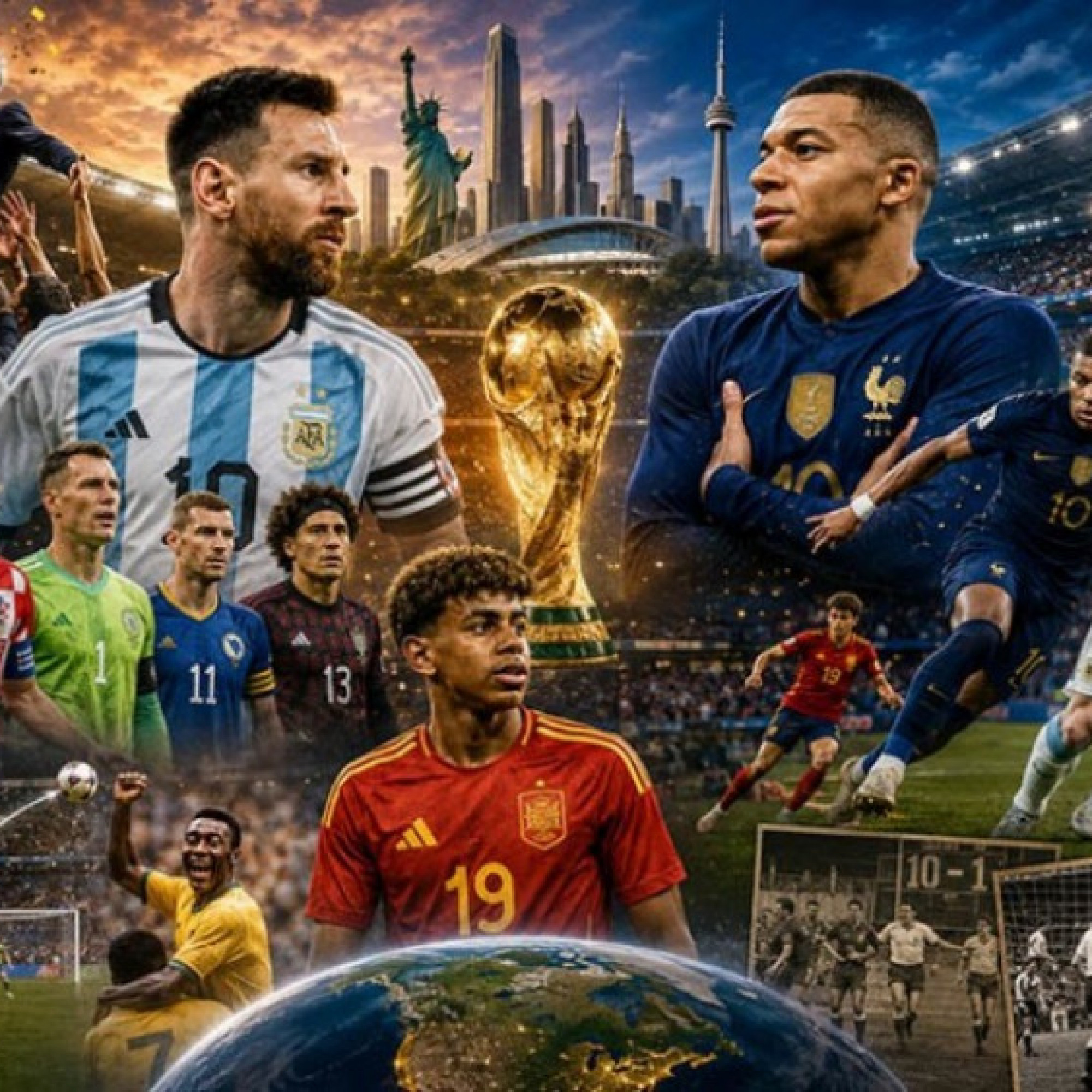  - Messi - Mbappe tranh "ngôi báu", hàng loạt kỷ lục chờ phá ở World Cup 2026