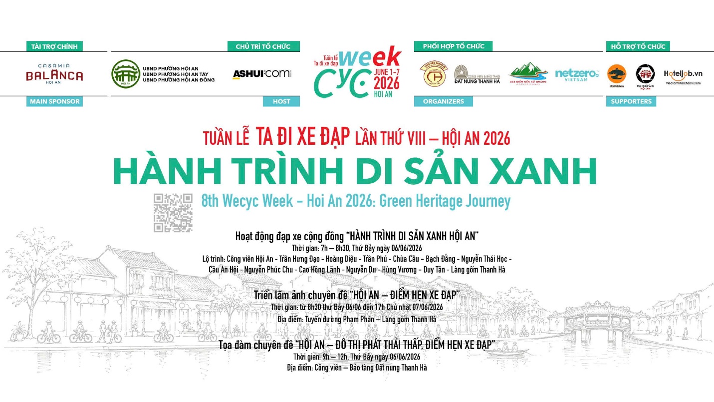 Đi xe đạp hưởng ứng “Hành trình di sản xanh” ở Hội An - 3