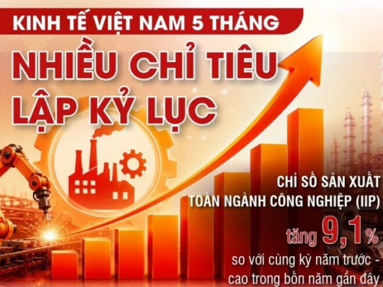 Kinh tế Việt Nam 5 tháng: Nhiều chỉ tiêu lập kỷ lục
