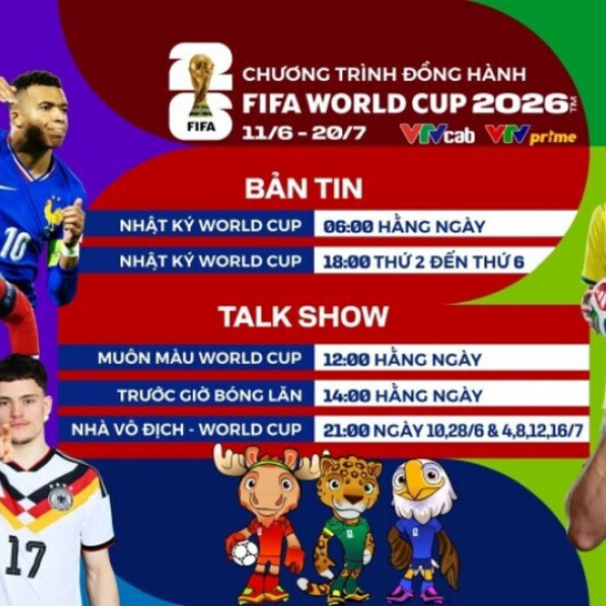  - Sống trọn từng nhịp đập FIFA World Cup 2026 cùng chuỗi chương trình đồng hành trên VTVcab