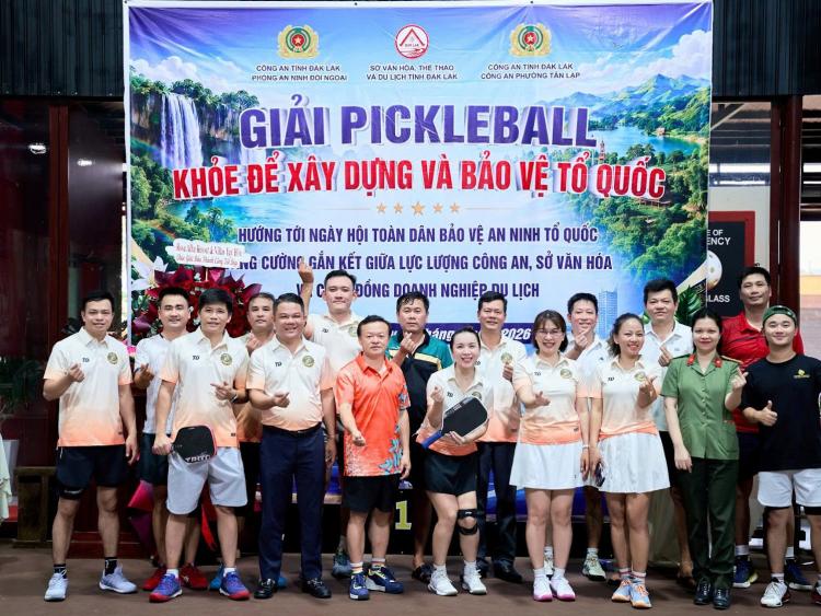 Giải Pickleball doanh nghiệp du lịch Đắk Lắk 2026 khép lại với nhiều dấu ấn đẹp