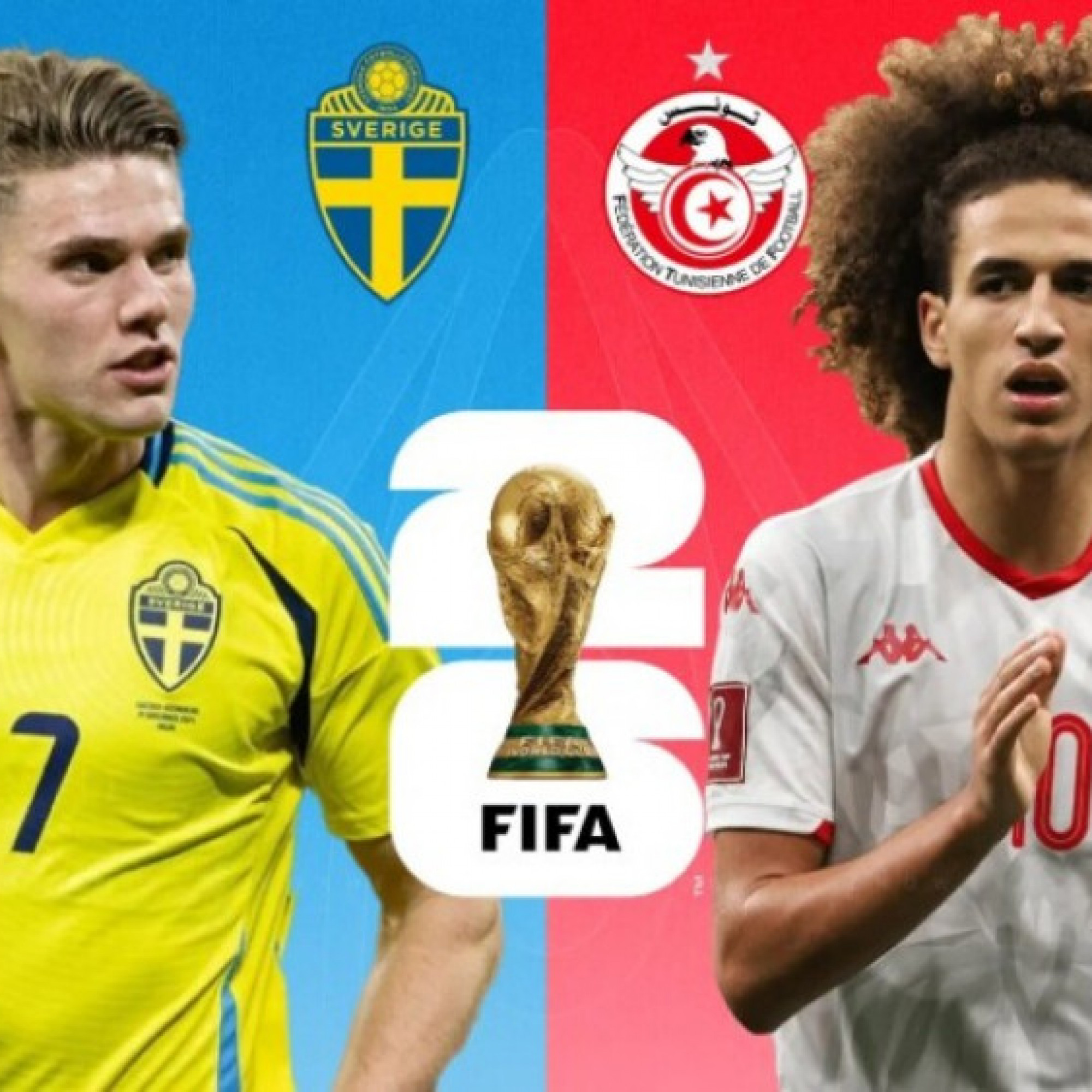 - Trực tiếp bóng đá Thụy Điển - Tunisia: Chờ Gyokeres - Isak tỏa sáng (World Cup)