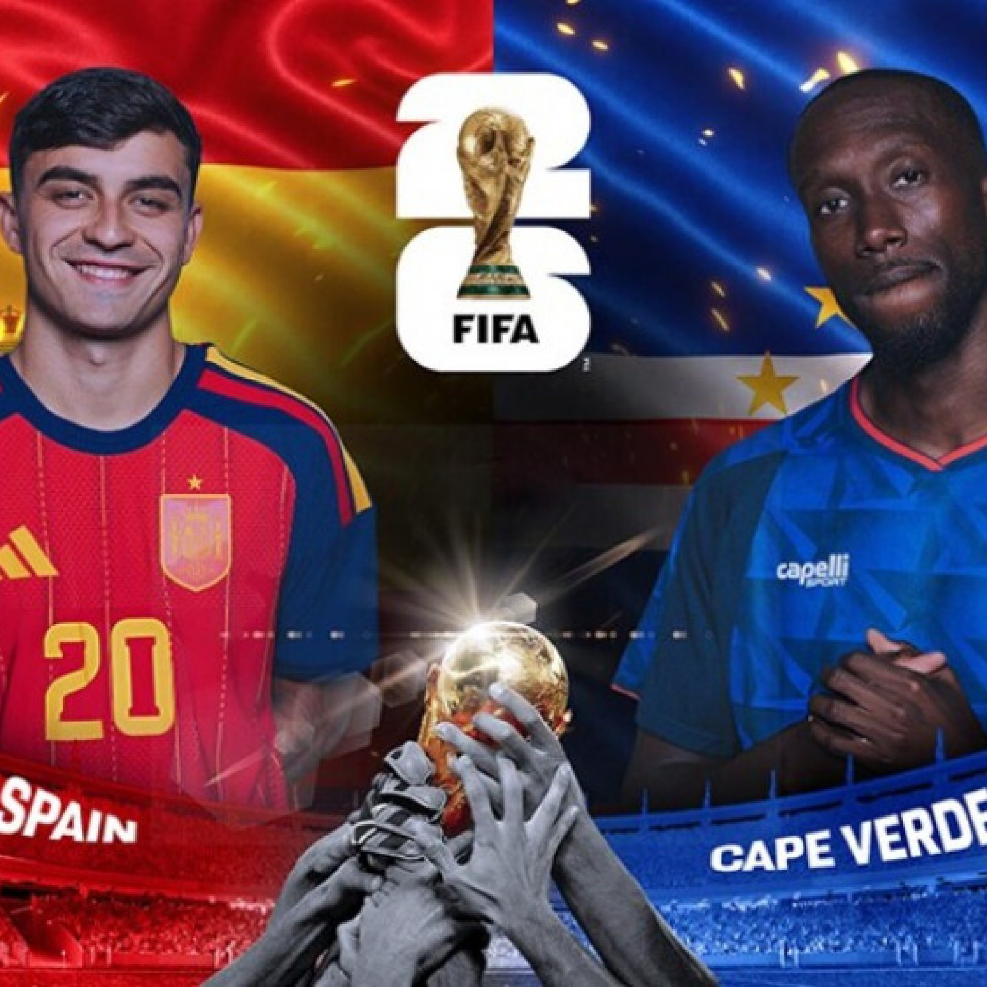  - Trực tiếp bóng đá Tây Ban Nha - Cape Verde: Chờ cơn mưa bàn thắng (World Cup)