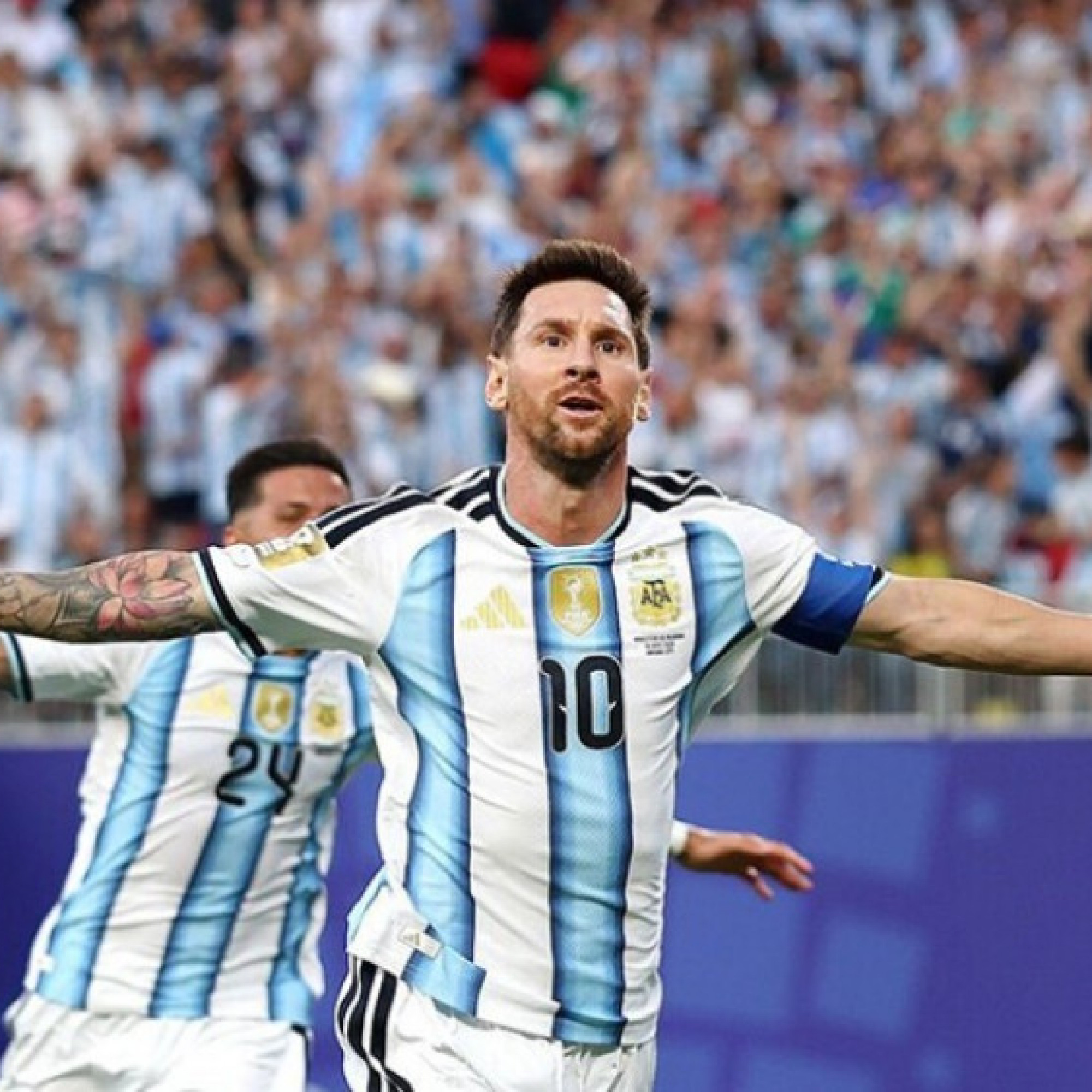  - Video bóng đá Argentina - Algeria: Tuyệt đỉnh Messi ghi siêu phẩm (World Cup)