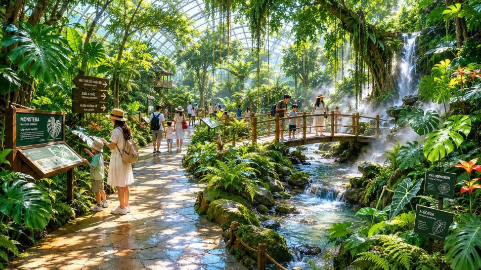 Mang cả khu rừng vào trong nhà, vườn hoa nhà kính quy mô kỷ lục thành “trạm chữa lành” cho cư dân Vinhomes Sài Gòn Park - 3