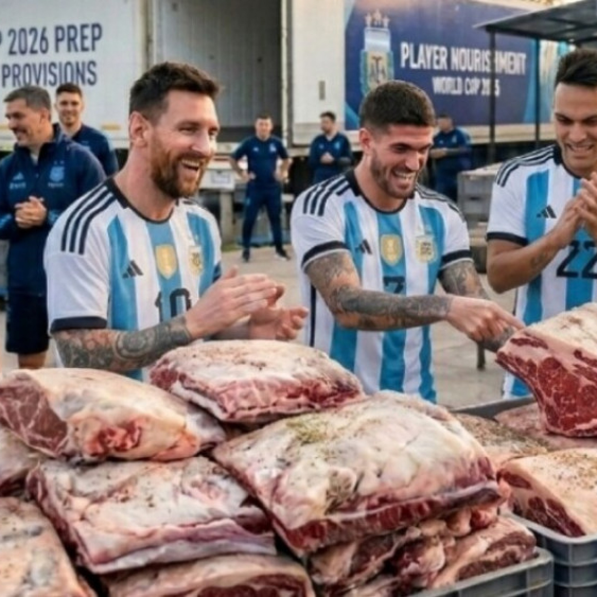  - Tại sao ĐT Argentina & Messi mang nửa tấn thịt bò từ quê nhà để đua World Cup?
