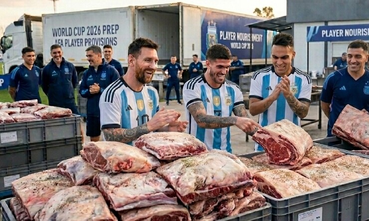 Tại sao ĐT Argentina & Messi mang nửa tấn thịt bò từ quê nhà để đua World Cup? - 1