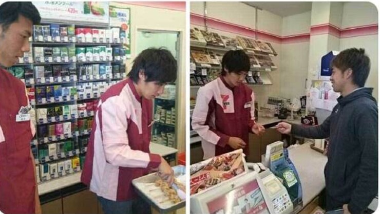 Ngôi sao Ito của ĐT Nhật Bản rán gà, làm việc ở cửa hàng tiện lợi "gây bão" - 1