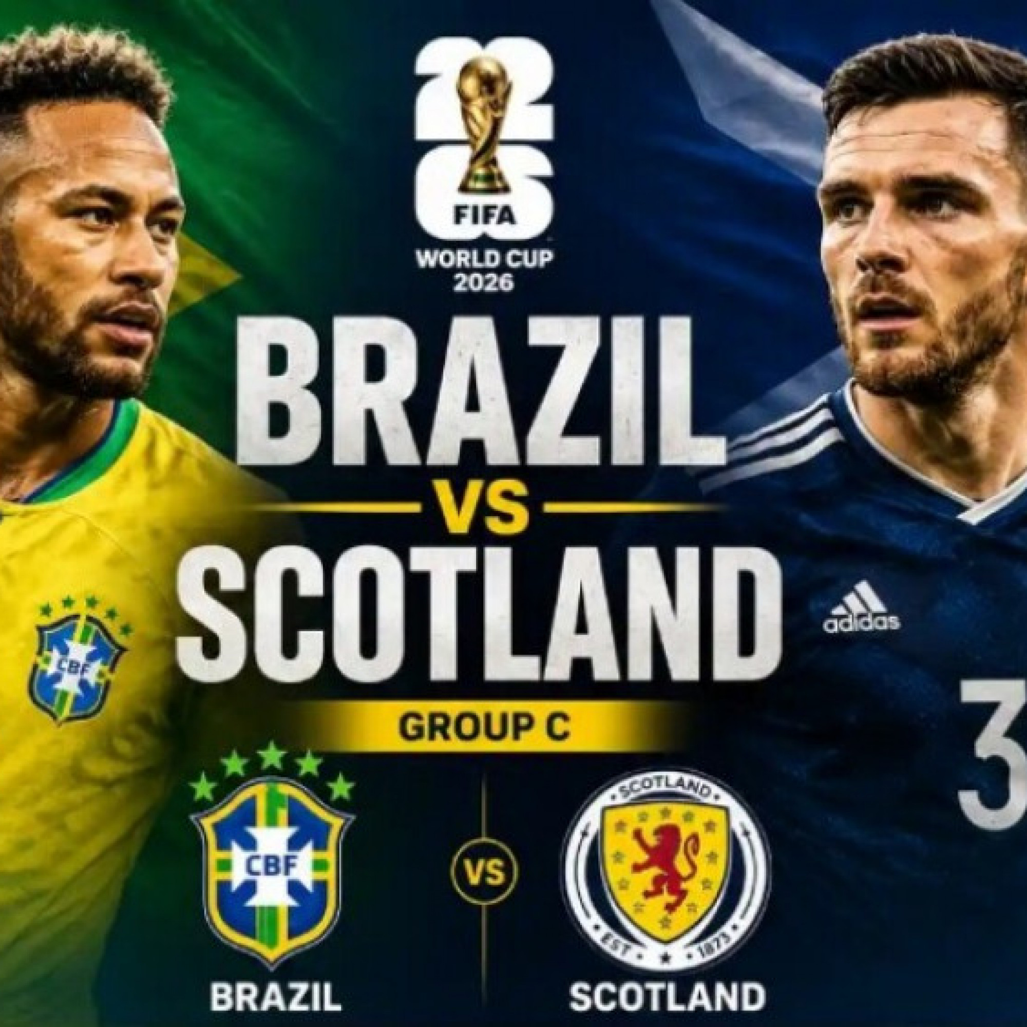  - Trực tiếp bóng đá Scotland - Brazil: Kỳ vọng lớn cho Neymar (World Cup)