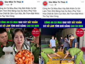  - Cà Mau điều tra, xử lý tài khoản mạng xã hội đăng sai sự thật về tôm khô