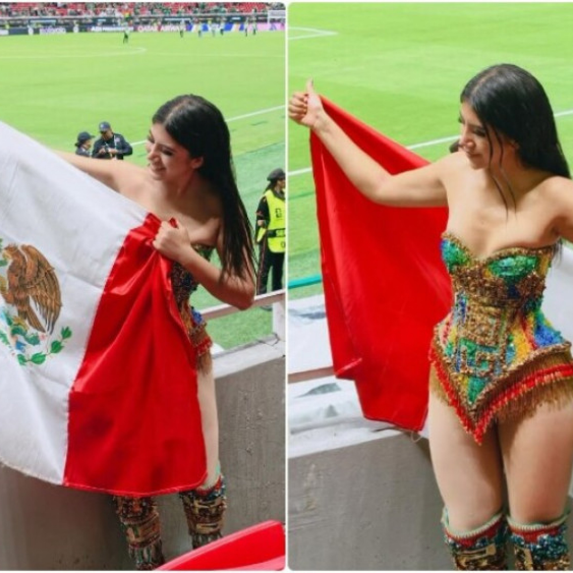  - Người đẹp Mexico mặc trang phục táo bạo, khoe hình thể nóng bỏng trên khán đài