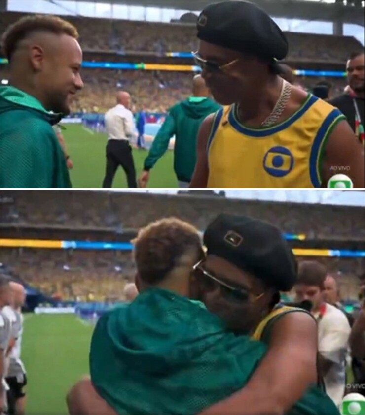 Neymar bật khóc khi trở lại ĐT Brazil sau 981 ngày, Ronaldinho tri ân xúc động - 3