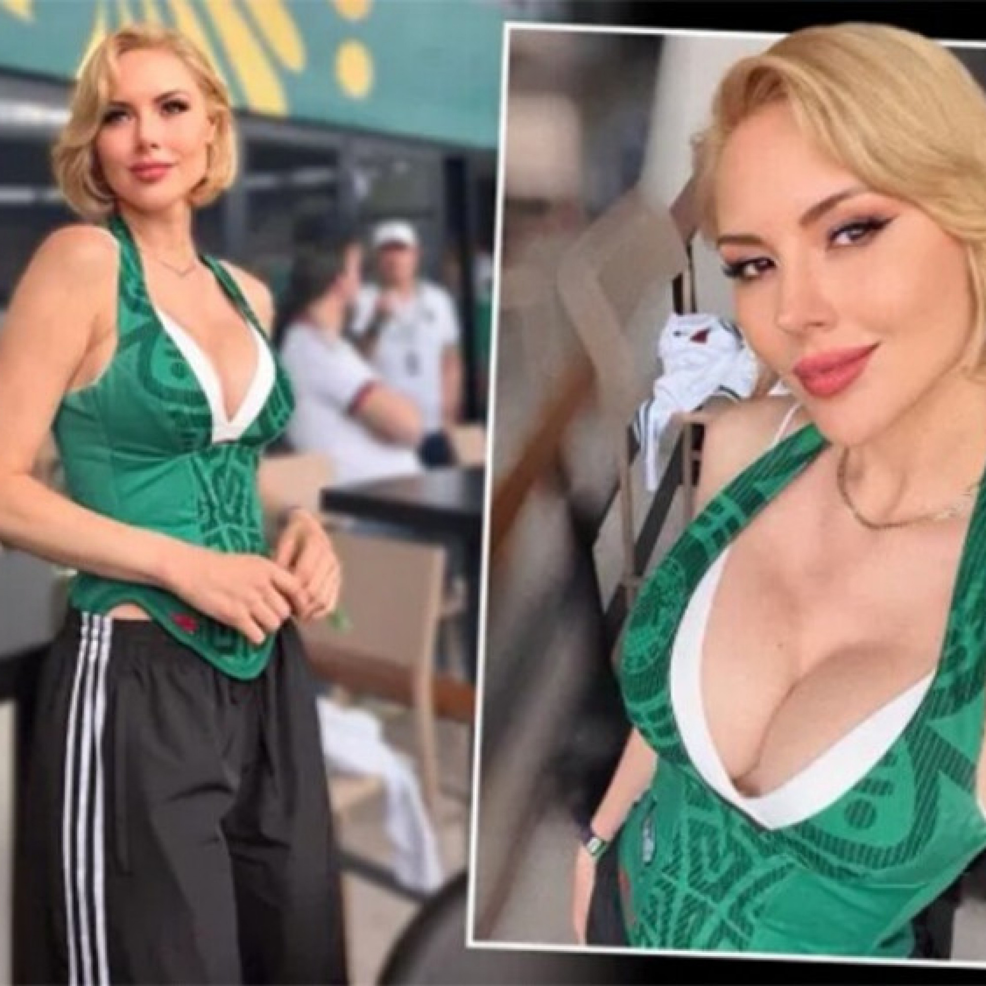  - Nữ MC khoe vòng 1 đồ sộ, 800.000 người "đi bão" ăn mừng chiến thắng của Mexico