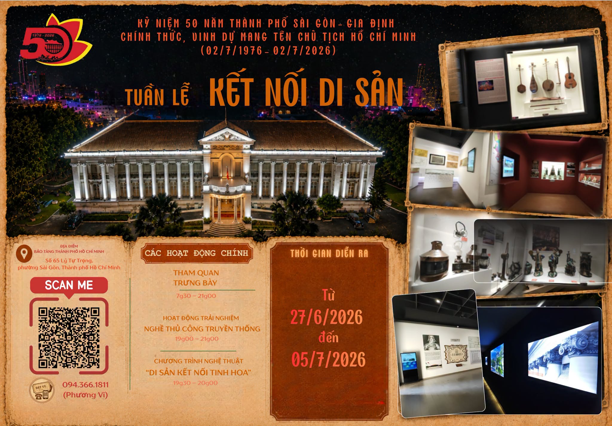 Bảo tàng TP.HCM tổ chức Tuần lễ "Kết nối di sản", mở cửa tham quan ban đêm - 3