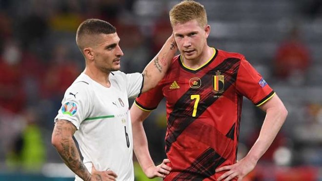 Bỉ thua đau Italia ở EURO, cực choáng De Bruyne rách dây chằng nén đau ra sân - 1
