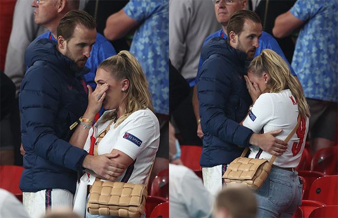 CĐV Anh thất vọng tràn trề sau chung kết EURO: Vợ đẹp Harry Kane rơi nước mắt - 8