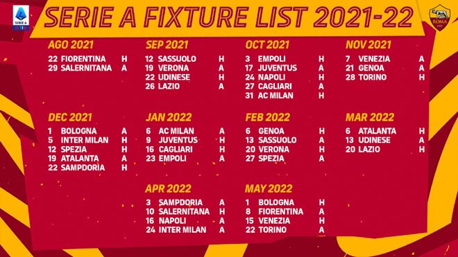 Serie A công bố lịch thi đấu mùa 2021/22: Juventus gặp "ác mộng" 10 vòng đầu - 3