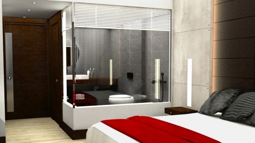 Vì sao phòng tắm khách sạn thường dùng vách kính? - 1