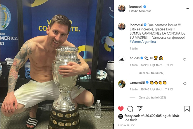 Ronaldo bị Messi vượt qua trên mạng xã hội, đăng thông điệp gây tò mò - 2