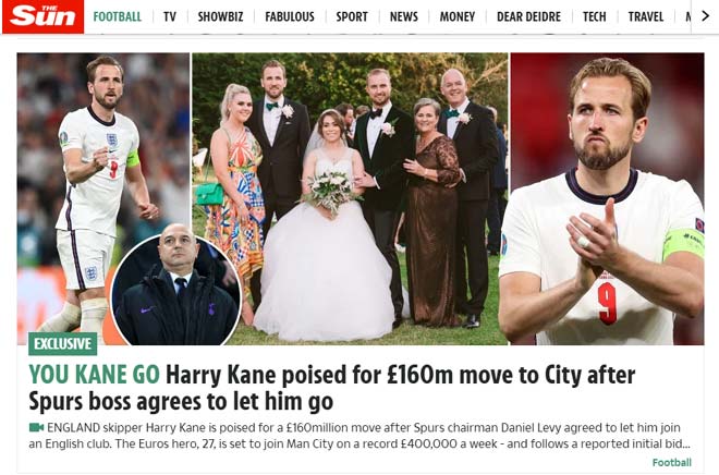 NÓNG: Chủ tịch Tottenham đồng ý bán Harry Kane cho Man City, mức giá gây sốc - 1