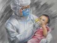 Sắc màu tình nghĩa TP.HCM ngày giãn cách qua tranh họa sĩ Lê Sa Long