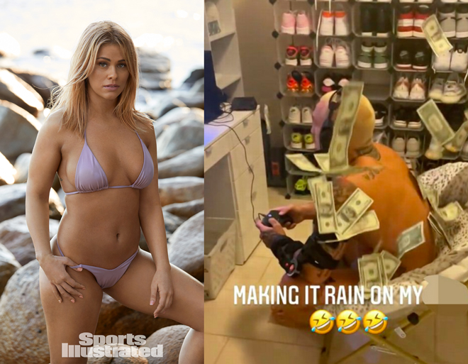 Kiều nữ UFC khoe giàu trá hình, có triệu USD ném cho chồng “tắm trong tiền” - 1