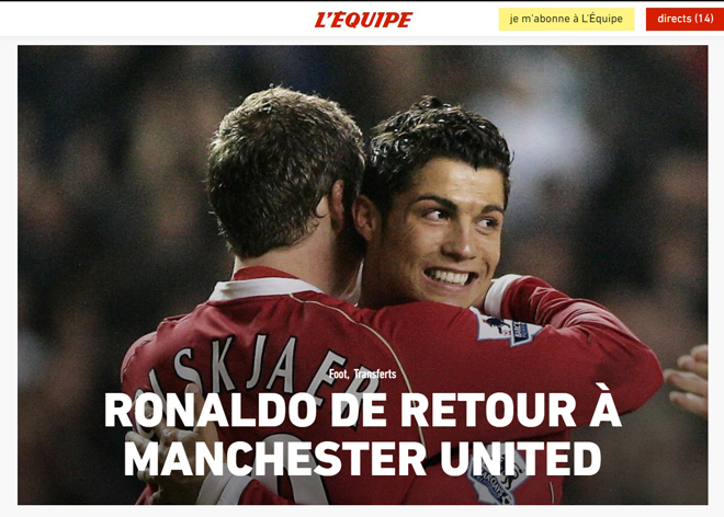 Siêu sao Ronaldo tái hợp MU: Báo chí thế giới choáng, không dám tin cú &#34;bẻ lái&#34; - 4