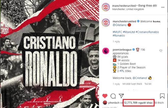 Ronaldo hoàn tất kiểm tra y tế: Hiệu ứng quá khủng, MU lập kỳ tích mạng xã hội - 1