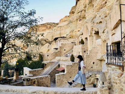 Ở đâu - Khách sạn hang đá ở Thổ Nhĩ Kỳ 'sang chảnh' không kém resort nổi tiếng