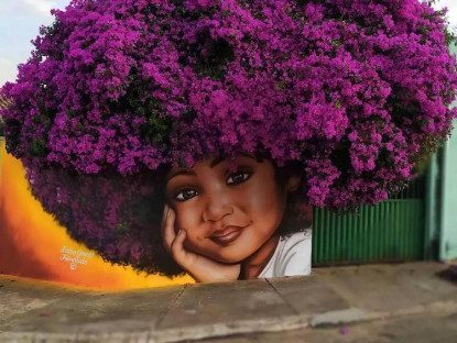 Giải trí - Hô biến cây cối hoa lá tự nhiên thành bức tranh đường phố tuyệt đẹp