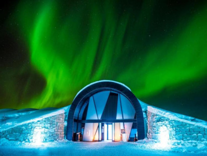 Ở đâu - Khám phá vẻ đẹp độc nhất của khách sạn băng tuyết ở Thụy Điển