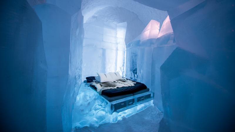 Khám phá vẻ đẹp độc nhất của khách sạn băng tuyết ở Thụy Điển - 1