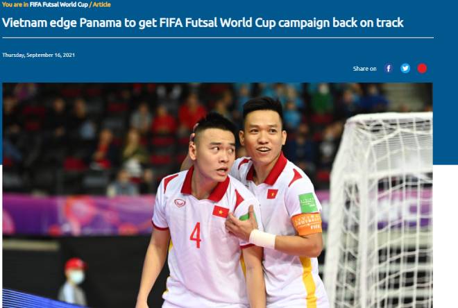 ĐT futsal Việt Nam thắng nghẹt thở ở World Cup, FIFA ca ngợi 2 người hùng - 2