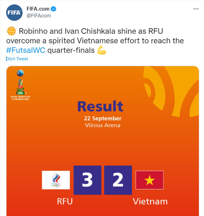 Việt Nam 2 lần xé lưới á quân Futsal World Cup: FIFA khen chiến công lịch sử - 3