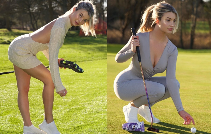 Mỹ nhân golf mặc váy gợi cảm &#34;hút hồn&#34; fan nam, nữ Gymer bụng 8 múi cực chất - 5