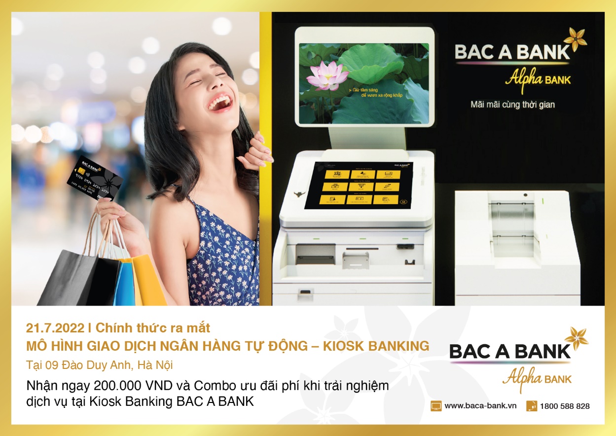 Bac A Bank ra mắt mô hình giao dịch ngân hàng tự động Kiosk Banking - 1